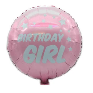 Folienballon Birthday Girl 45cm Baby Party Deko Artikel Babyshower Heliumballon - Bild 1 von 7