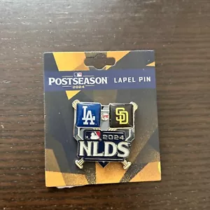 2024 NLDS Los Angeles Dodgers San Diego Padres MLB Postseason Label Pin - Picture 1 of 2