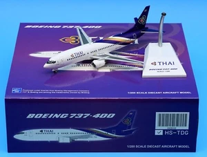 JC Wings 1:200 Thai Airways Boeing B737-400 Diecast Aircraft Jet Model HS-TDG - Picture 1 of 14