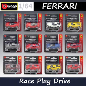 Bburago 1:64 Scale Car Models Kit Ferrari Race Play Series Alloy Diecast Car Toy - Picture 1 of 24
