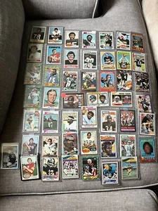HUGE INVENTORY CLEARANCE VINTAGE ROOKIE 50 Football Sports Card Collection Lot - Picture 1 of 5