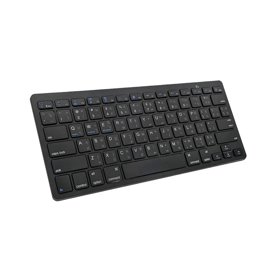 Thai Language Ultra-Thin Bluetooth Keyboard Silent for Multi-Device - Image 1 of 4