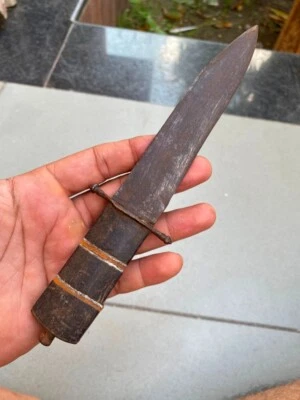 Antiguo Cuchillo Khanjar Espada Daga Mango Hermoso Forjado a Mano de Hierro Antiguo Foto 1 de 4