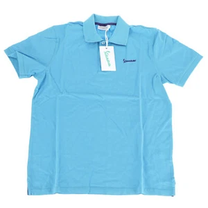 Blue Vespa Men's Polo Medium - Picture 1 of 4
