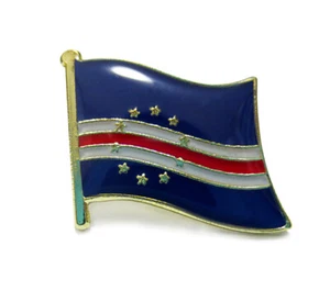 Cabo Verde Bandera Nacional Metal Lapel Pin Bandera - Imagen 1 de 1