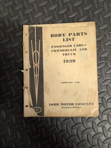 1939 Ford Chassis Parts Price List Booklet Dealer Car Truck Model A Original  - Picture 1 of 4