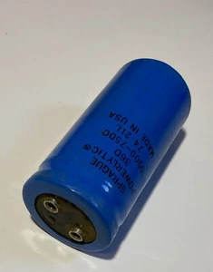 5900uf 75V Sprague Powerlytic Large Can Screw Terminal Capacitor - Picture 1 of 1