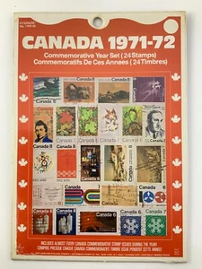 Canada 1971-72 Commemorative Year Set 25 Stamps New Old Stock CC445 - Picture 1 of 7