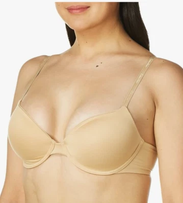 Calvin Klein 32D Constant Convertible T-Shirt Bra NWOT Nude Bare QP1500O - Image 1 of 4