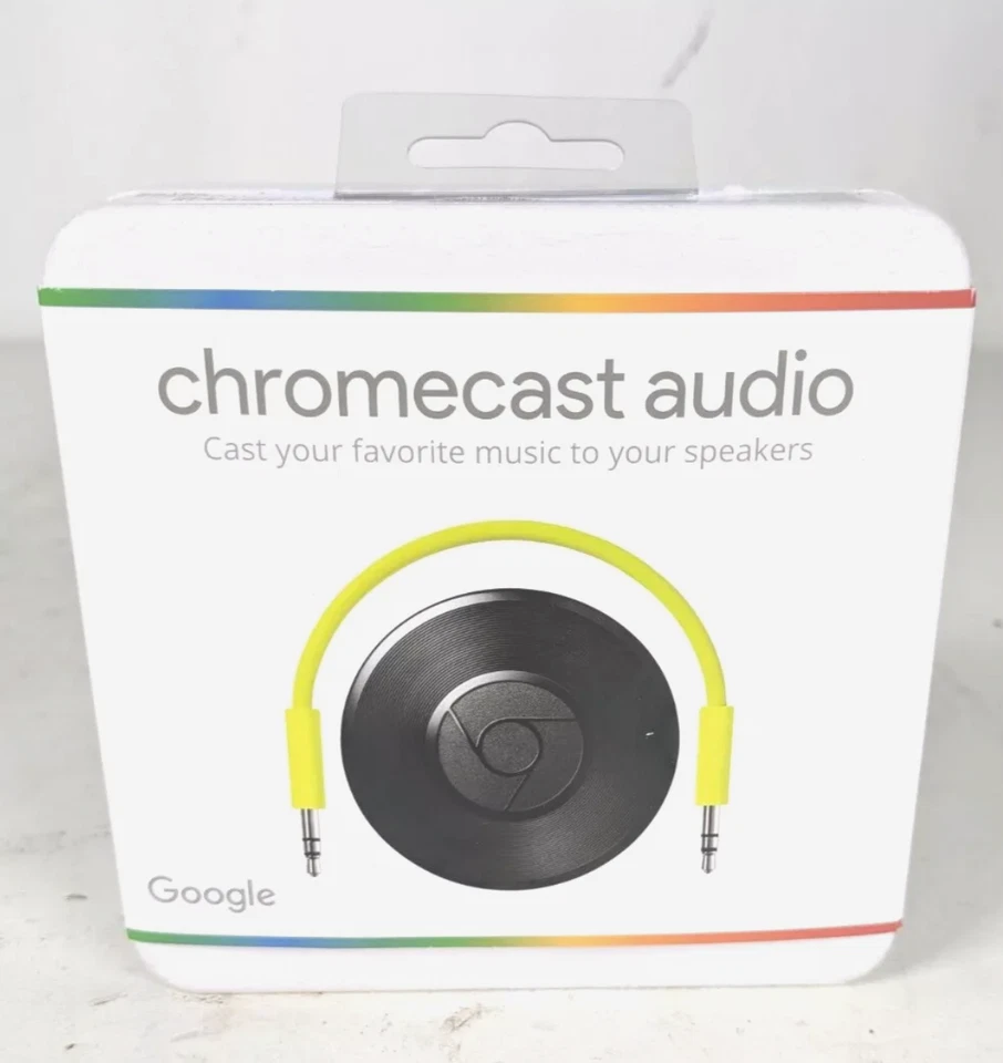 Google Chromecast Audio Media Streamer (RUX-J42) NEW Sealed