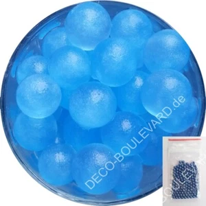 10 Tüten Wasserperlen glitzerige BLAU -kräftig- (0.8-1.4cm) Gelperlen Aquaperlen - Bild 1 von 1