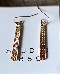 Studio 1886 *SONNENUNTERGANG SCHIMMER DROP OHRRINGE* Neu im Karton - Bild 1 von 5