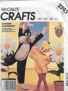 Patrón de Disfraz McCall's #2745-Slyvester & Piolín Infantil Talla 2-4 HALLOWEEN - Imagen 1 de 1
