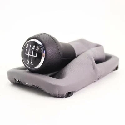 5 Speed Gear Shift Knob Gaiter Gray Boot For VW Beetle 1998 - 2011 12 MM Hole Foto 1 de 4