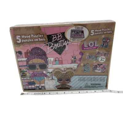 LOL сюрприз! BB бутик 5 деревянные пазлы в 1 коробка для хранения новый возрастов 3 + - Изображение 1 из 4