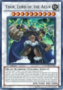 Yugioh-Thor, Lord of the Aesir-Ultra Rare-1st Edition-STOR EN038 (LP) - Picture 1 of 1