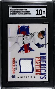 2022 Panini Chronicles Spencer Torkelson America's Pastime Swatches SGC 10 RC - Picture 1 of 2