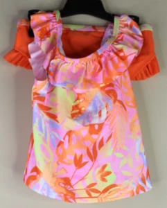 Wonder Nation Toddler Girls Tankini Swimsuit Tropicana Floral Size 4T - Picture 1 of 5