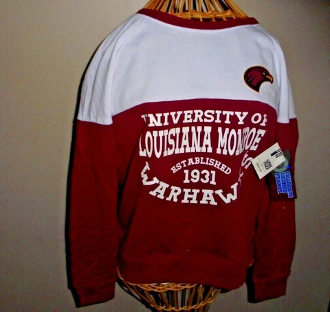 UNIVERSITY OF LOUISIANA MONROE WARHAWKS SWEATSHIRT - MED Cover