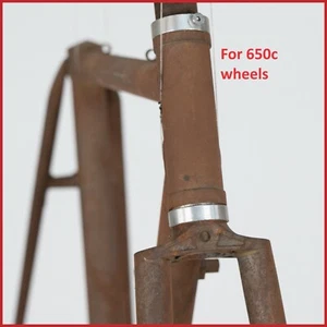 NOS MALAGNINI STEEL FRAME SET VINTAGE ROAD RACING BIKE BICYCLE OLD LUGS 650c - Picture 1 of 22