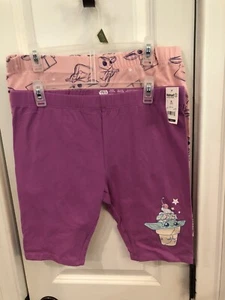 NWT Girls Size XL (14/16) Baby Yoda Two Piece Biker Short Set Star Wars Sku WR - Picture 1 of 6