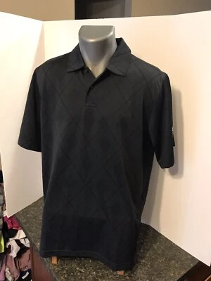 Jack Nicklaus Performance Men’s Golf Polo Shirt M Black Pine Lake CC Polyester - Image 1 of 4