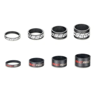Full Carbon Fiber Bicycle Headset Spacer Bicycle Steerer Tube Shim Washer Gasket - Picture 1 of 13