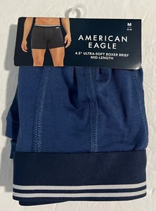 NEU American Eagle 4,5" Ultra Soft Boxershorts 1er Pack MEDIUM blau Boxershorts - Bild 1 von 2