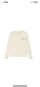 Fear of God Essentials Kinder creme Langarm T-Shirt Gr. 8 - Bild 1 von 2