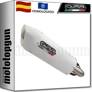 escape homologado aluminio blanco gpr por ktm rc 200 versione alta 2014 14 - Imagen 1 de 3