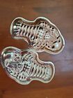 Nevco Metal Lobsters Jello Molds Vintage pair,  Hong Kong, 6" long, decoration