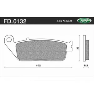 Newfren Front Brake Pads for Suzuki AN650 BURGMAN 2003-2019 >Tour Sintered - Picture 1 of 1