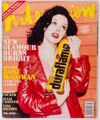 Rose McGowan TOBEY MAGUIRE Corinne Day HELMUT LANG Deneuve INTERVIEW MAGAZINE US - Image 1 of 4