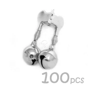 100pz Fish WOW!® Allarme Pesca Doppio Allarme Doppio Campane Anelli con Clip di Morsetto NUOVO - Foto 1 di 6
