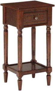 Small Chairside End Table Tall Bedside Shelf Storage Side Sofa Accent Furniture - Picture 1 of 6