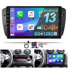 6G+128G Android 13.0 Carplay DAB+ Car Stereo for Seat Ibiza 6j 2009-2013 GPS DSP