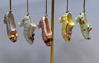 KURT ADLER Antique Victorian High Heel Shoe Ornaments
