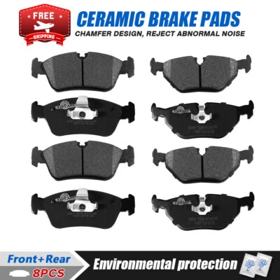 Pastilla de freno delantera y trasera cerámica para BMW 325i 325ci 2001 2002 2003 2004 2005 Foto 1 de 4