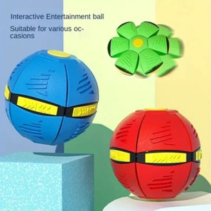 Fun Flying UFO Flat Throw Disc Ball Toy Flying Saucer Ball Dog Toy Pet Toy Gift - Picture 1 of 27