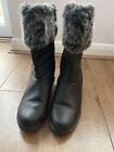 Calf Length Fur Topped Boots