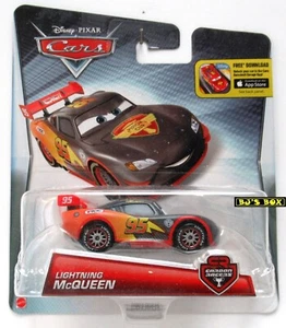 Disney Pixar Cars LIGHTNING McQUEEN Carbon Racer Series TROC Diecast Rare New - Picture 1 of 3