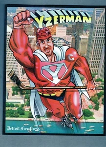 STEVE YZERMAN aka Superman The Detroit Free Press RED WINGS 8x10 Collector Card! - Picture 1 of 1