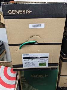 Genesis CAT6+ Kabel 1000' 23/4 PR UTP grün FT6 51021105 - Bild 1 von 1