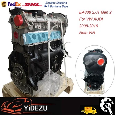 Conjunto de motor de bloque largo de 4 cilindros turbo de gasolina TSI para Audi VW EA888 Gen-2 2,0 L Foto 1 de 4