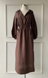 COUNTRY ROAD tie waist detail maxi dress espresso | SIZE: 14, L | $199 new - Picture 1 of 13