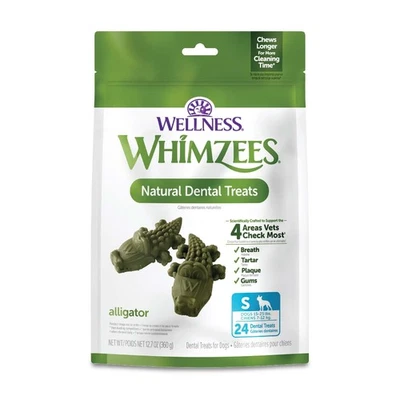 Golosinas dentales Wellness WHIMZEES cocodrilo perro, masticables naturales, tamaño pequeño, (24... Foto 1 de 4