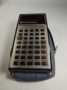 Texas Instruments TI-30 Electronic Slide-Rule Calculator W/Case Vintage Working - Picture 1 of 9