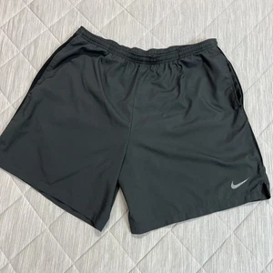 Nike Laufshorts Herren XL grau Dri Fit gefüttert Taschen Gummibund Kordelzug - Bild 1 von 15