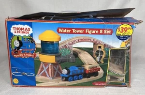 Thomas & Friends Water Tower Figure 8 Wooden Railway Train set W/ Box INCOMPLETE - Picture 1 of 15