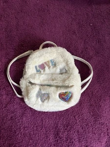 Bolso Mochila Pequeño The Children's Place Niñas Blanco Imitación Piel Estrás Lentejuelas - Imagen 1 de 9